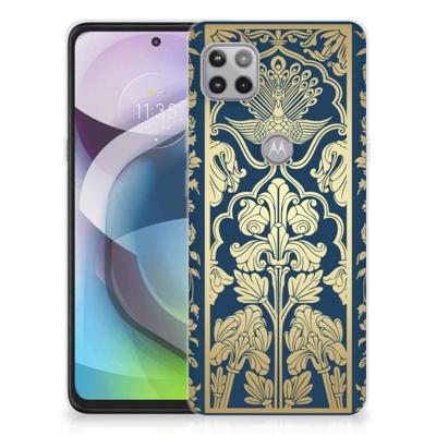 Motorola Moto G 5G | TPU Case | Beige Flowers