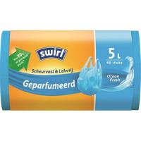 Swirl pedaalemmerzak geparfumeerd ocean fresh 5l 45 stuks