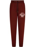 Dolce & Gabbana pantalon de jogging en coton à logo imprimé - Rouge