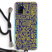 Majorelle Blue Print: Oppo A72 Transparant Hoesje met koord