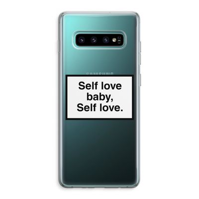 Self love: Samsung Galaxy S10 Plus Transparant Hoesje