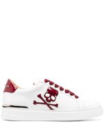 Philipp Plein baskets Skull & Bones - Blanc