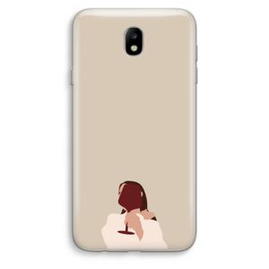 I drink wine: Samsung Galaxy J7 (2017) Transparant Hoesje