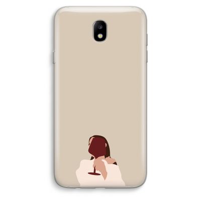 I drink wine: Samsung Galaxy J7 (2017) Transparant Hoesje