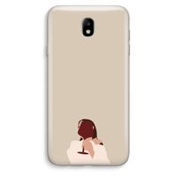 I drink wine: Samsung Galaxy J7 (2017) Transparant Hoesje