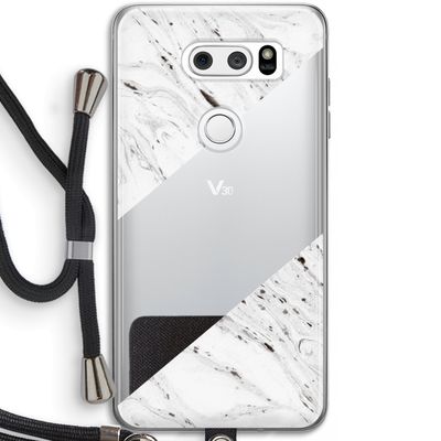 Biggest stripe: LG V30 Transparant Hoesje met koord