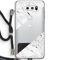 Biggest stripe: LG V30 Transparant Hoesje met koord