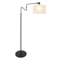 Steinhauer Staande leeslamp Linstrom met witte chintz kap 3728ZW