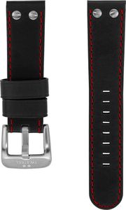 Horlogeband TW Steel TW661 / TWB661 Leder Zwart 22mm