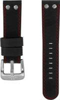 Horlogeband TW Steel TW661 / TWB661 Leder Zwart 22mm
