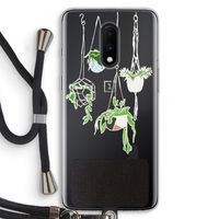 Hang In There: OnePlus 7 Transparant Hoesje met koord