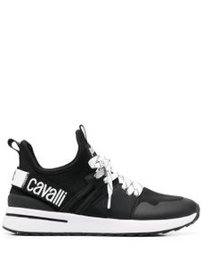 Just Cavalli baskets à logo imprimé - Noir