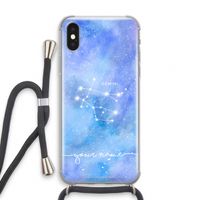 Sterrenbeeld - Licht: iPhone X Transparant Hoesje met koord