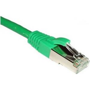 ACT Groene 0,5 meter LSZH SFTP CAT6A patchkabel met RJ45 connectoren