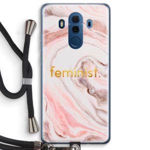 Feminist: Huawei Mate 10 Pro Transparant Hoesje met koord