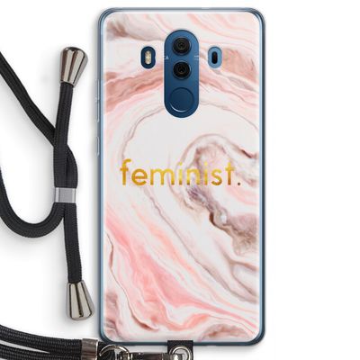 Feminist: Huawei Mate 10 Pro Transparant Hoesje met koord