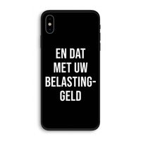 Belastinggeld - Zwart: iPhone XS Biologisch afbreekbaar hoesje