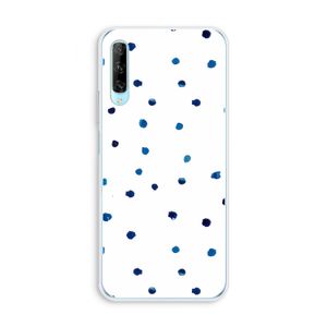 Blauwe stippen: Huawei P Smart Pro Transparant Hoesje