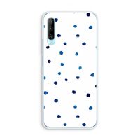 Blauwe stippen: Huawei P Smart Pro Transparant Hoesje