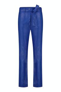 Studio Anneloes Mita Faux Leather Trousers 09463 Broek 6608 Azure