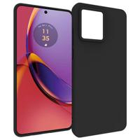 Motorola Moto G84 Anti-Vingerafdruk Mat TPU Hoesje - Zwart - thumbnail