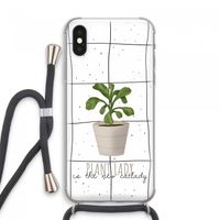 Kamerplant op vensterruit: iPhone XS Max Transparant Hoesje met koord