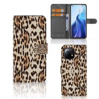 Xiaomi Mi 11 | Telefoonhoesje | Met pasjeshouder | Leopard
