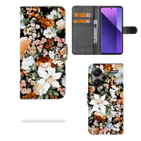 Hoesje voor Xiaomi Redmi Note 13 Pro Plus Dark Flowers - thumbnail