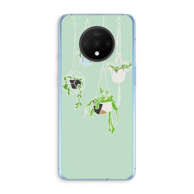Hang In There: OnePlus 7T Transparant Hoesje
