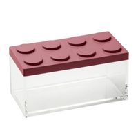 Omada - Stapelbare, Brickstore bewaarcontainer breed, 1,5L, Rood - Kunststof - Omada - thumbnail