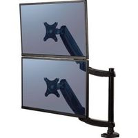 Fellowes Platinum Series verticale dubbele monitorarm Fellowes Platinum Series verticale dubbele monitorarm