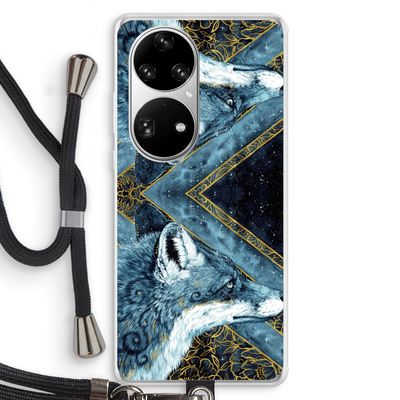 Golden Fox: Huawei P50 Pro Transparant Hoesje met koord