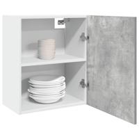 Hangkast 50x31x60 cm bewerkt hout betongrijs