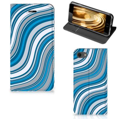 iPhone 7 | 8 | SE (2020) | SE (2022) | Hoesje met Magneet | Waves Blue