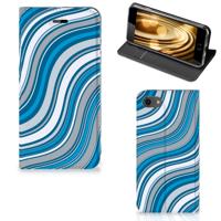 iPhone 7 | 8 | SE (2020) | SE (2022) | Hoesje met Magneet | Waves Blue