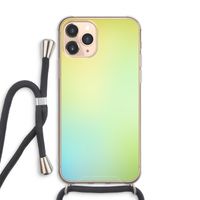 Minty mist pastel: iPhone 11 Pro Max Transparant Hoesje met koord
