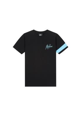 Malelions Junior Captain T-Shirt Zwart / Blauw maat Malelions Junior Captain T-Shirt Zwart / Blauw maat