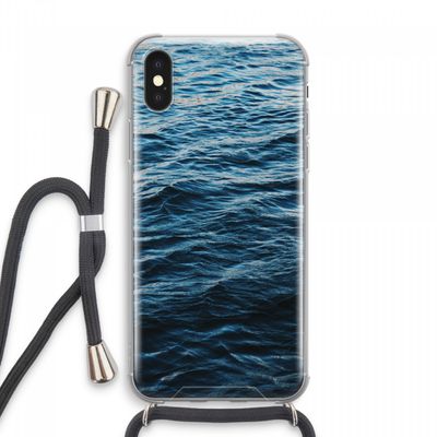 Oceaan: iPhone XS Max Transparant Hoesje met koord