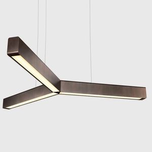 Anour Y Model Hanglamp - Gebruind koper