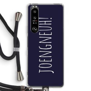 Joengneuh!: Sony Xperia 1 III Transparant Hoesje met koord