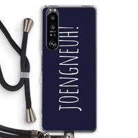 Joengneuh!: Sony Xperia 1 III Transparant Hoesje met koord