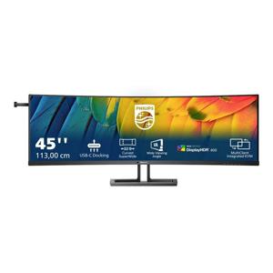 Philips Monitore 45B1U6900C/00 LED-monitor Energielabel G (A - G) 114.3 cm (45 inch) 5120 x 1440 Pixel 16:9 4 ms HDMI, DisplayPort, USB-C 3.2, RJ45,