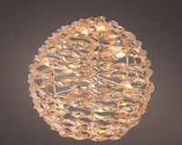 MicroLED bal d15 cm goud/warm wit kerst - Lumineo