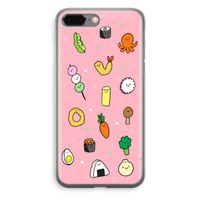 Happy bento friends: iPhone 8 Plus Transparant Hoesje