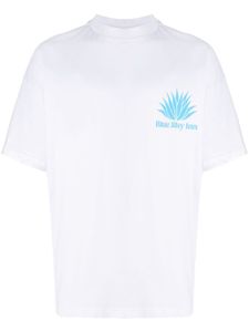 BLUE SKY INN embroidered-logo cotton T-shirt - Blanc