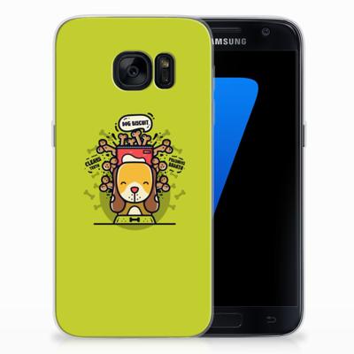 Samsung Galaxy S7 Telefoonhoesje met Naam Doggy Biscuit Samsung Galaxy S7 Telefoonhoesje met Naam Doggy Biscuit