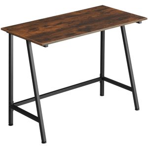 tectake - Bureau Newton industrieel donkerbruin - 100 x 50 x 77 cm - 404421