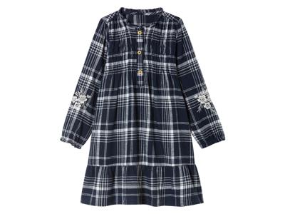 lupilu Flanellen kinder jurk (116, Marineblauw)