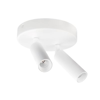 BC0026 LED-opbouwspot Koker 2x10W 2700K Dimbaar Wit