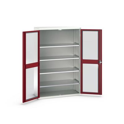 Bott Verso Systeemkast | 1300x550x2000mm | 4 Legborden | 2 Raamdeuren | RAL 3004 - 16926663.24